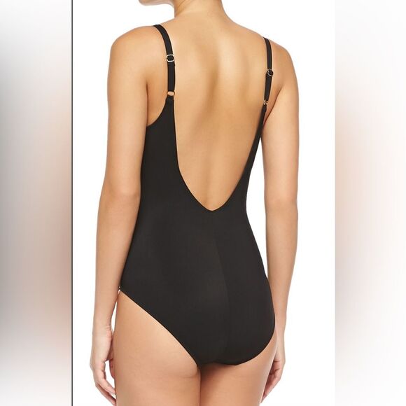 Gottex Honduras Solid/Snake-Print One-Piece Bathing Suit - Picture 2 of 10